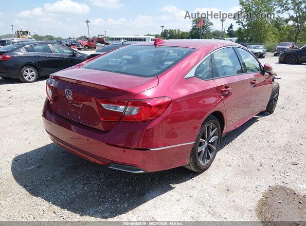 1HGCV1F59MA003004 2021 HONDA ACCORD Red Հետևի աջ
