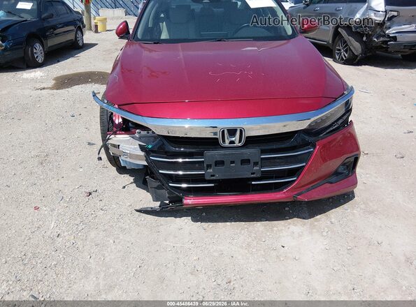 1HGCV1F59MA003004 2021 HONDA ACCORD Red Դիմացի տեսք