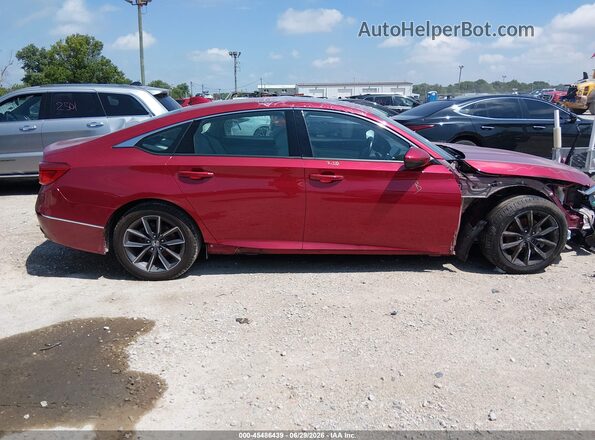 1HGCV1F59MA003004 2021 HONDA ACCORD Red Սալոնի հետևի տեսք