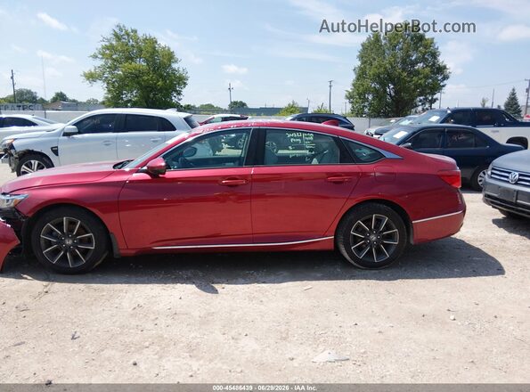 1HGCV1F59MA003004 2021 HONDA ACCORD Red Սալոնի 360 աստիճան տեսք