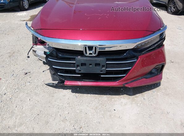 1HGCV1F59MA003004 2021 HONDA ACCORD Red 