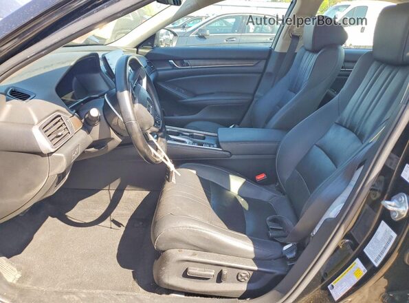 1HGCV1F59MA071481 2021 HONDA ACCORD Black Front interior view