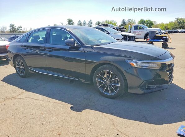 1HGCV1F59MA071481 2021 HONDA ACCORD Black Front right