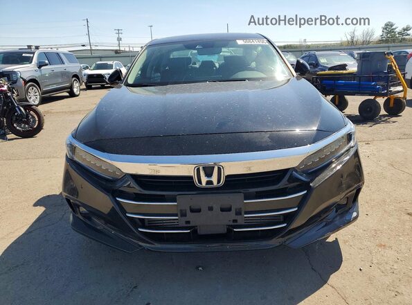 1HGCV1F59MA071481 2021 HONDA ACCORD Black Front view