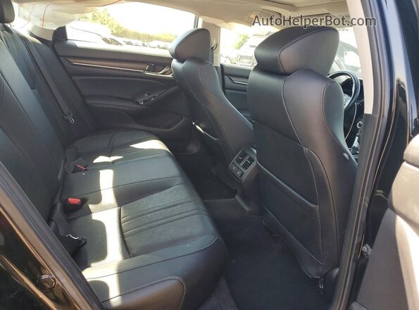 1HGCV1F59MA071481 2021 HONDA ACCORD Black Rear seats view