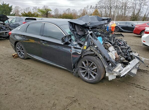 1HGCV1F59MA116273 2021 HONDA ACCORD Black Front right