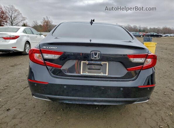 1HGCV1F59MA116273 2021 HONDA ACCORD Black Rear view