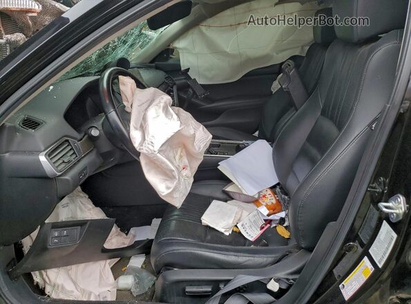 1HGCV1F59MA116273 2021 HONDA ACCORD Black Front interior view