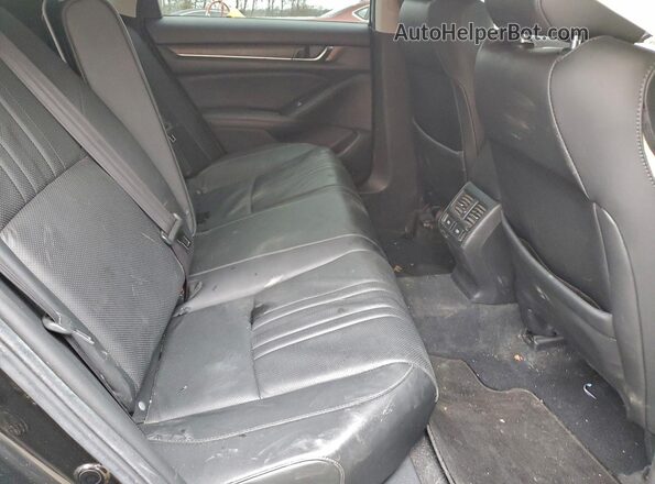 1HGCV1F59MA116273 2021 HONDA ACCORD Black Rear seats view