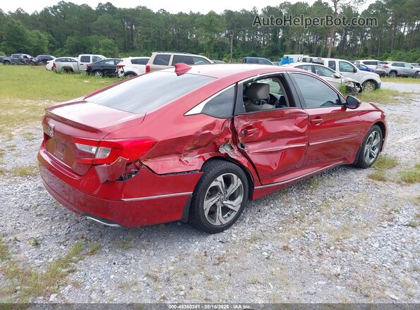 1HGCV1F5XJA162285 2018 HONDA ACCORD Red Задня права чверть