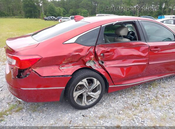 1HGCV1F5XJA162285 2018 HONDA ACCORD Red Вид спереду