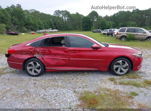 1HGCV1F5XJA162285 2018 HONDA ACCORD Red Вид задньої частини салону