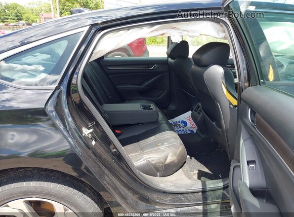 1HGCV1F5XKA044318 2019 HONDA ACCORD Black Vista de la etiqueta del VIN
