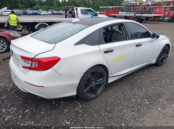 1HGCV1F5XKA147156 2019 HONDA ACCORD White Rear right