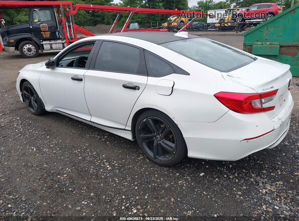 1HGCV1F5XKA147156 2019 HONDA ACCORD White Rear left