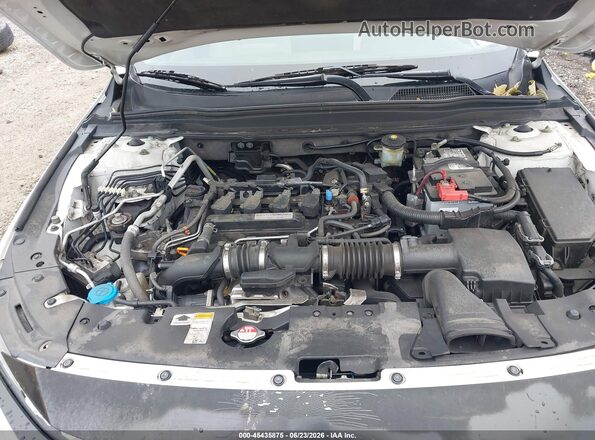 1HGCV1F5XKA147156 2019 HONDA ACCORD White Rear view
