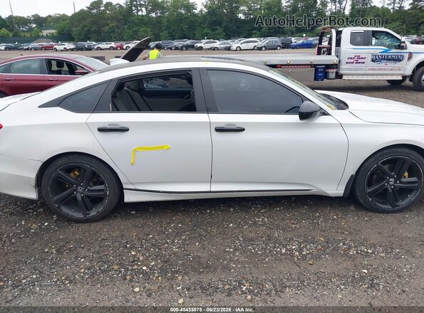 1HGCV1F5XKA147156 2019 HONDA ACCORD White Rear interior view