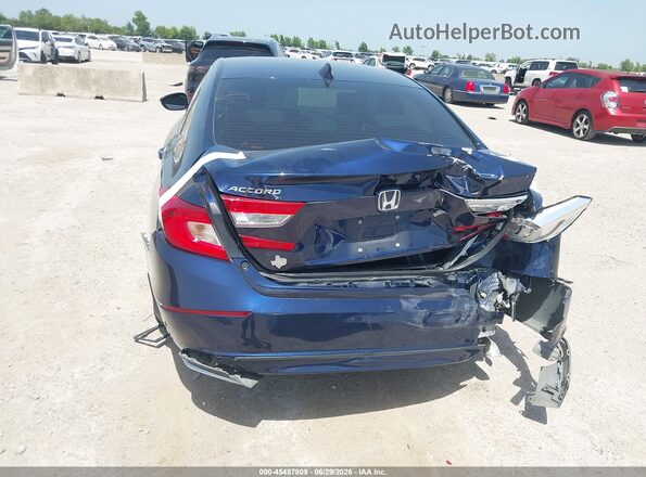 1HGCV1F60JA121060 2018 HONDA ACCORD Blue Вид спереду
