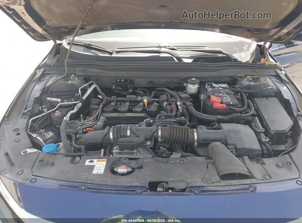 1HGCV1F60JA121060 2018 HONDA ACCORD Blue Вид ззаду