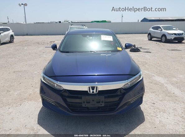 1HGCV1F60JA121060 2018 HONDA ACCORD Blue Вид щитка приладів
