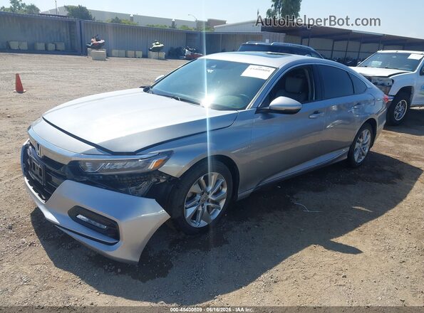 1HGCV1F60JA128879 2018 HONDA ACCORD Gray Front left
