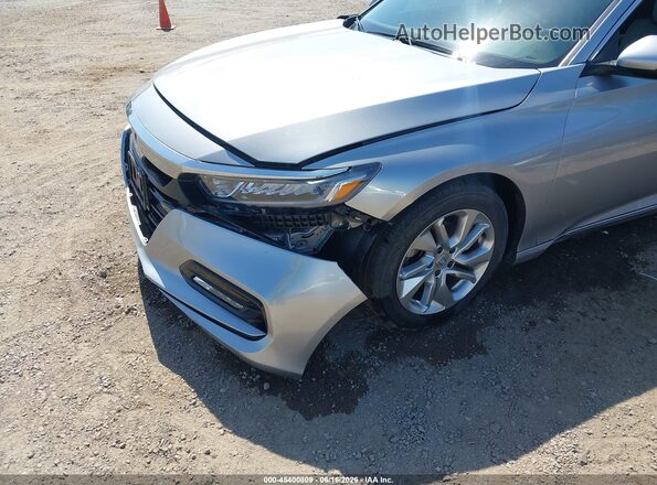 1HGCV1F60JA128879 2018 HONDA ACCORD Gray Front view