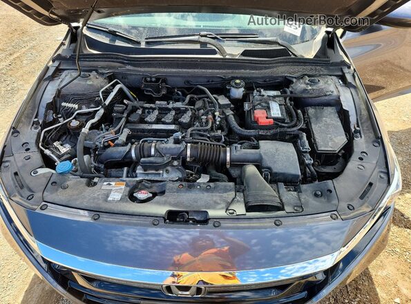 1HGCV1F61JA162684 2018 HONDA ACCORD Gray Սալոնի հետևի տեսք