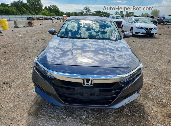 1HGCV1F61JA162684 2018 HONDA ACCORD Gray Դիմացի տեսք