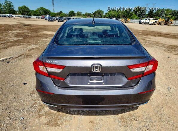 1HGCV1F61JA162684 2018 HONDA ACCORD Gray Հետևի տեսք