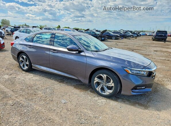 1HGCV1F61JA162684 2018 HONDA ACCORD Gray Առջևի աջ