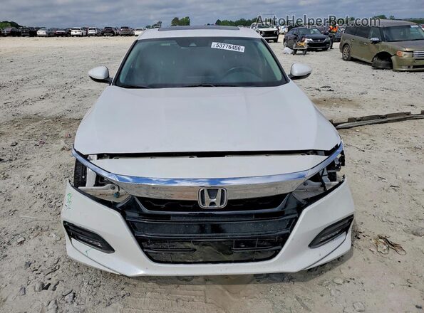 1HGCV1F63JA118427 2018 HONDA ACCORD White Front view