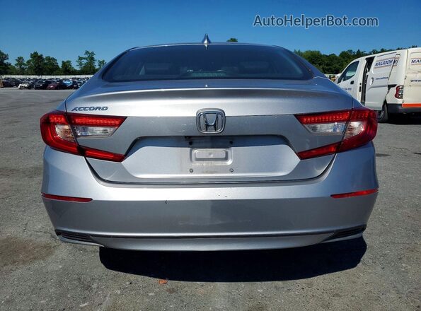 1HGCV1F63JA218530 2018 HONDA ACCORD Silver უკანა ხედი