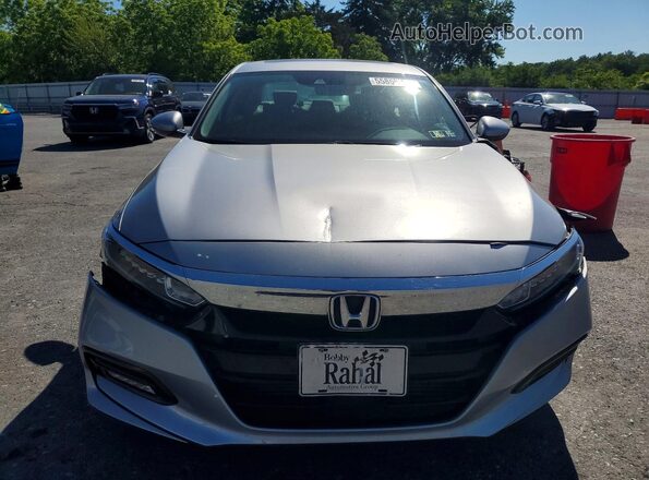 1HGCV1F63JA218530 2018 HONDA ACCORD Silver წინა ხედი
