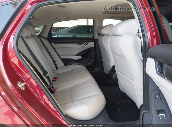 1HGCV1F90JA004069 2018 HONDA ACCORD Red VIN კოდის სტიკერის ხედი