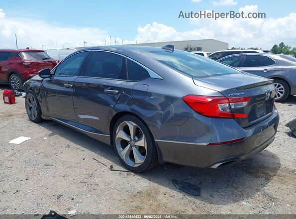 1HGCV1F90JA138046 2018 HONDA ACCORD Серый Задняя левая четверть