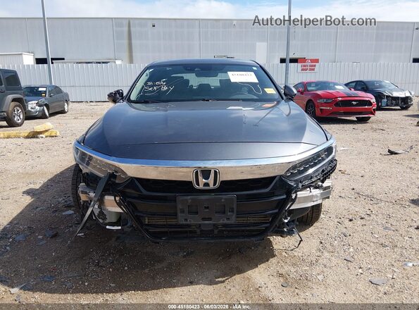 1HGCV1F90JA138046 2018 HONDA ACCORD Серый Вид щитка приборов