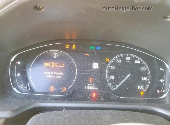 1HGCV1F91JA073160 2018 HONDA ACCORD Красный Вид щитка приборов