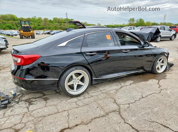 1HGCV1F92JA132975 2018 HONDA ACCORD Black Rear right