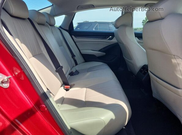 1HGCV1F93JA048793 2018 HONDA ACCORD Red Vista de los asientos traseros