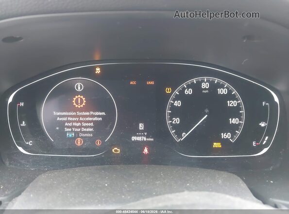 1HGCV1F95JA070889 2018 HONDA ACCORD White Հետևի նստատեղերի տեսք