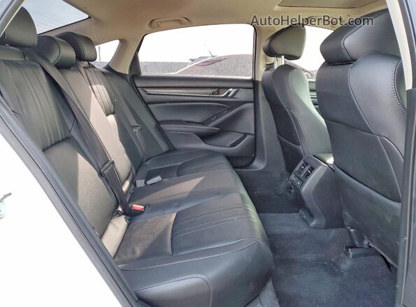 1HGCV1F95LA803882 2020 HONDA ACCORD White უკანა სავარძლების ხედი