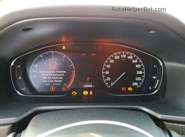 1HGCV1F95LA803882 2020 HONDA ACCORD White ხელსაწყოთა პანელის ხედი