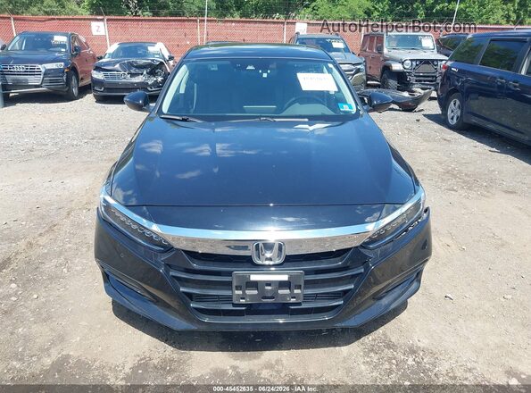 1HGCV1F96JA031440 2018 HONDA ACCORD Black Vista del cuadro de instrumentos