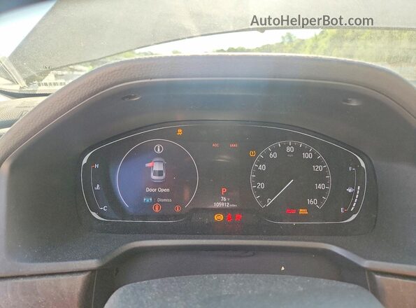 1HGCV1F96JA032913 2018 HONDA ACCORD Black Instrument cluster view