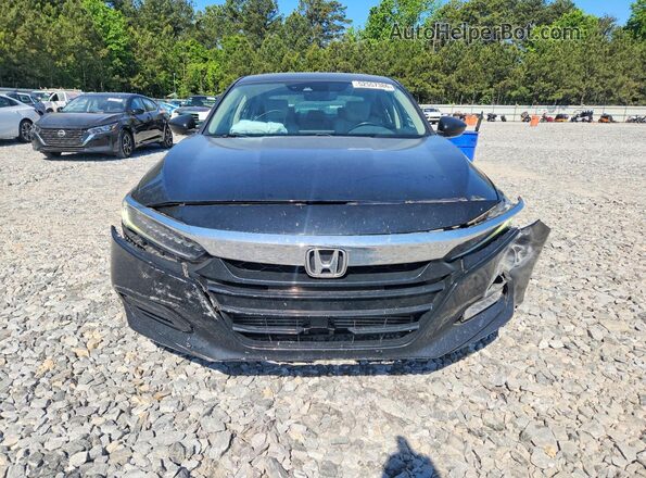 1HGCV1F96JA032913 2018 HONDA ACCORD Black Front view
