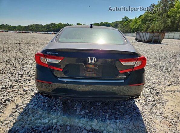 1HGCV1F96JA032913 2018 HONDA ACCORD Black Rear view