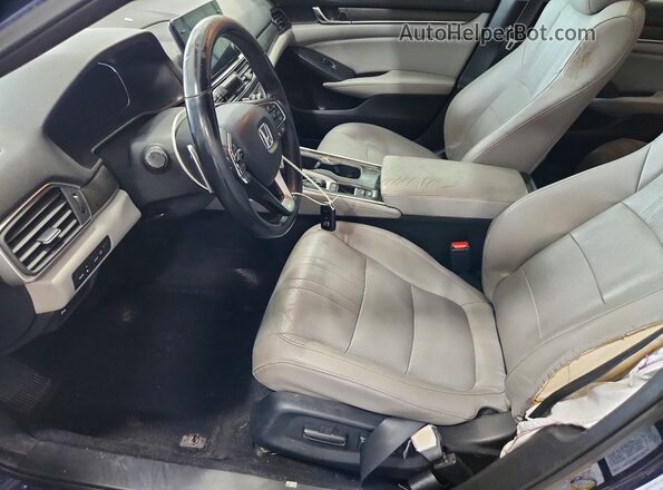1HGCV1F96JA113636 2018 HONDA ACCORD Blue Vista interior delantera
