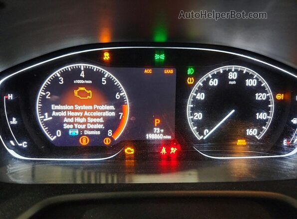 1HGCV1F96JA113636 2018 HONDA ACCORD Blue Vista del cuadro de instrumentos