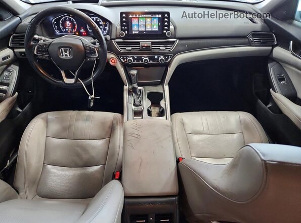 1HGCV1F96JA113636 2018 HONDA ACCORD Blue Vista del salpicadero