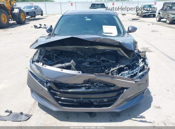 1HGCV1F96JA138018 2018 HONDA ACCORD Gray Front view